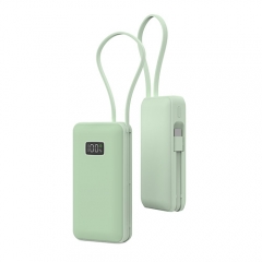 Hot New Private Mould 35W Fast Charging Power Bank With a Built-in Charging Cable and One Digital Power Display