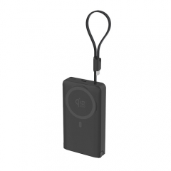 New Launch! Qi2.2 25W 10000mAh Semi-Solid Wireless Charger: Multi-in-One Folding Design + Built-in 30W USB-C Cable/Port + TFT Display